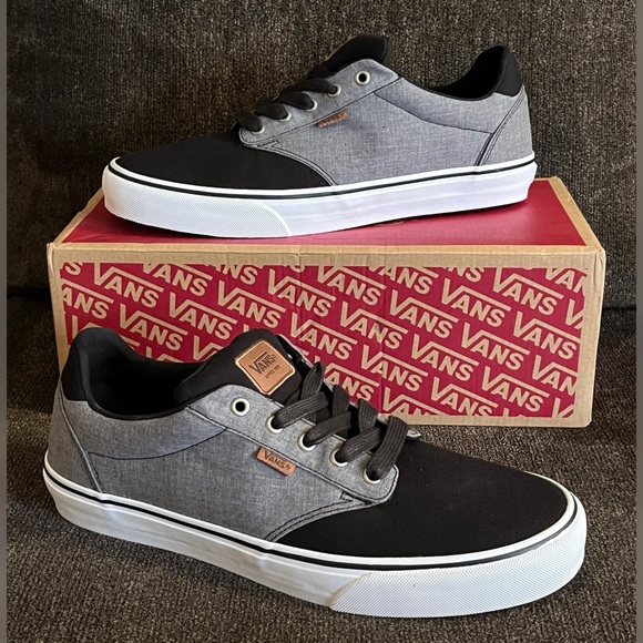 Vans Atwood Deluxe Sneaker Gray Black Color Men's Size- 12